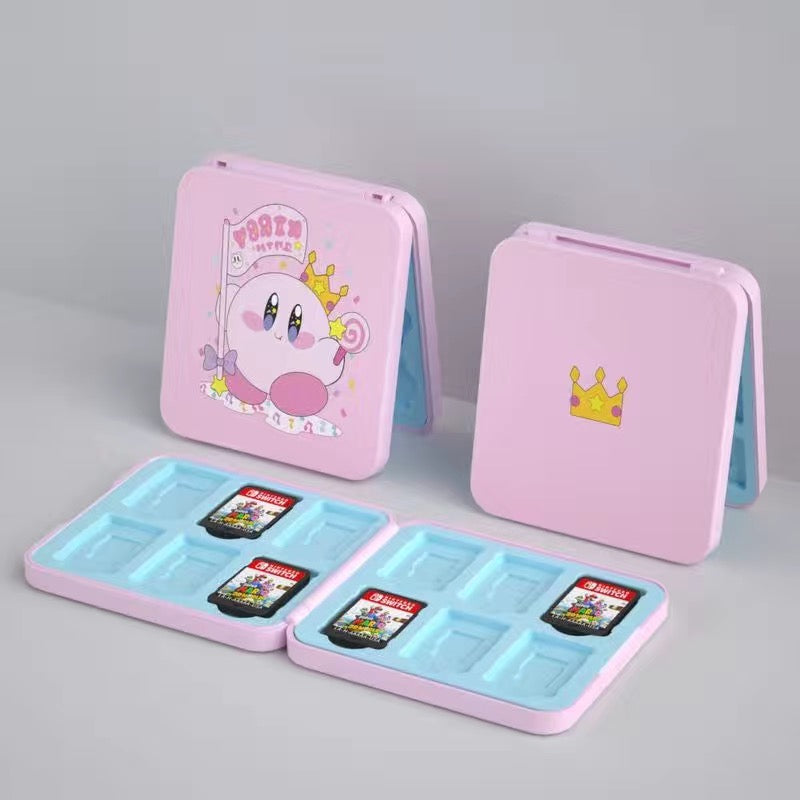 Pink Kirby Nintendo Switch/Lite Game Card Storage Case (12 Slots)