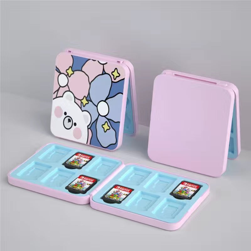 Bear Pink Nintendo Switch/Lite Game Card Storage Case (12 Slots)