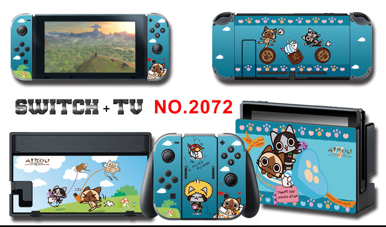 Nintendo Switch Skin Sticker __ AIROU Cat 2072