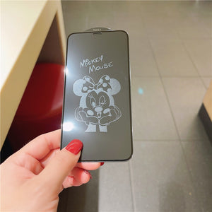 Engraving Anime Cartoon Iphone 100% Screen Protector Tempered Glass X XS XR XS Max 11 12 13 Mini Pro Max