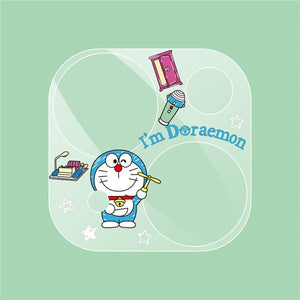 Iphone Camera Lens Protector Doraemon Anime Cartoon Printed Tempered Glass 11 12 13 14 15 Plus Pro Max Mini