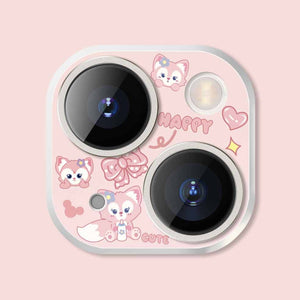 Iphone Camera Lens Protector Lina Bell Anime Cartoon Printed Tempered Glass 11 12 13 14 15 Plus Pro Max Mini
