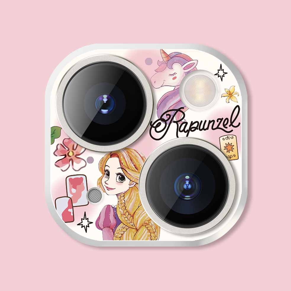 Iphone Camera Lens Protector Rapunzel Princess Anime Cartoon Printed Tempered Glass 11 12 13 14 15 Plus Pro Max Mini