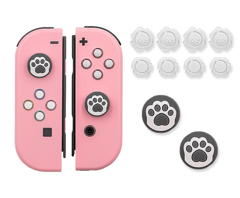 Crystal Ribbon Colorful Replacement Buttons for Nintendo Switch