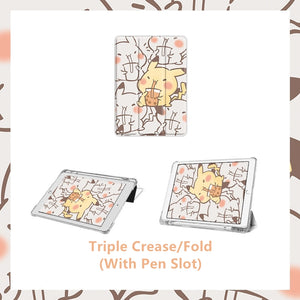 Cute Pikachu Ipad Cover Protector Case