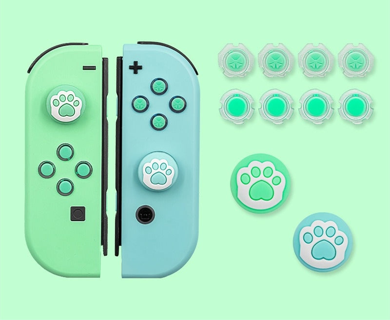 Crystal Ribbon Colorful Replacement Buttons for Nintendo Switch