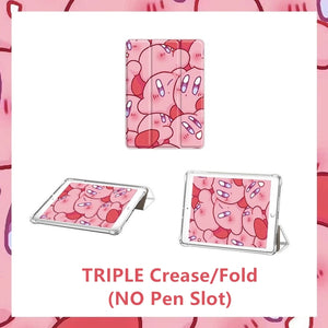 Kirby-Pink Ipad Slim Case Protector + Pencil Slot TPU Ipad Air 1 2 3 4 5 6 Mini 7.9 9.7 10.2 10.5 Pro 11