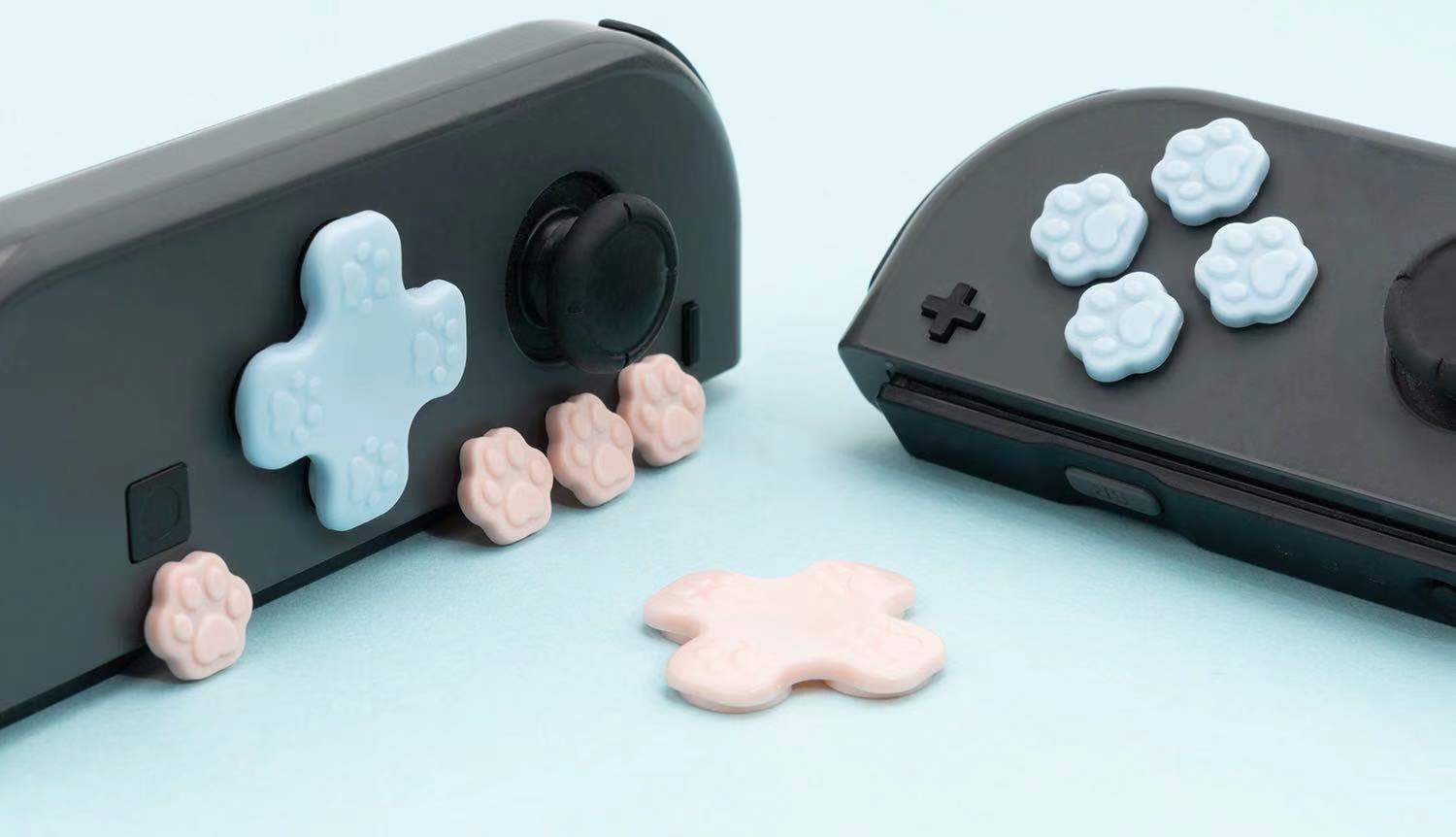 Cat Paws/Love Shape Button caps For Nintendo Switch & Lite /Joystick caps