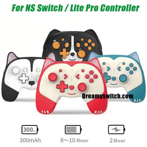 [NEW ARRIVAL] Wireless Cute Animal Pro Controller with TURBO Button for Nintendo Switch