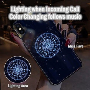 Magic Circle LED Incoming Calls Lighting Flashing Iphone Case