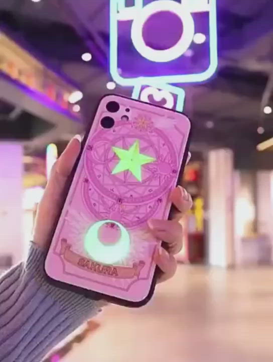 Magic Star Circle LED Incoming Calls Lighting Flashing Iphone Case