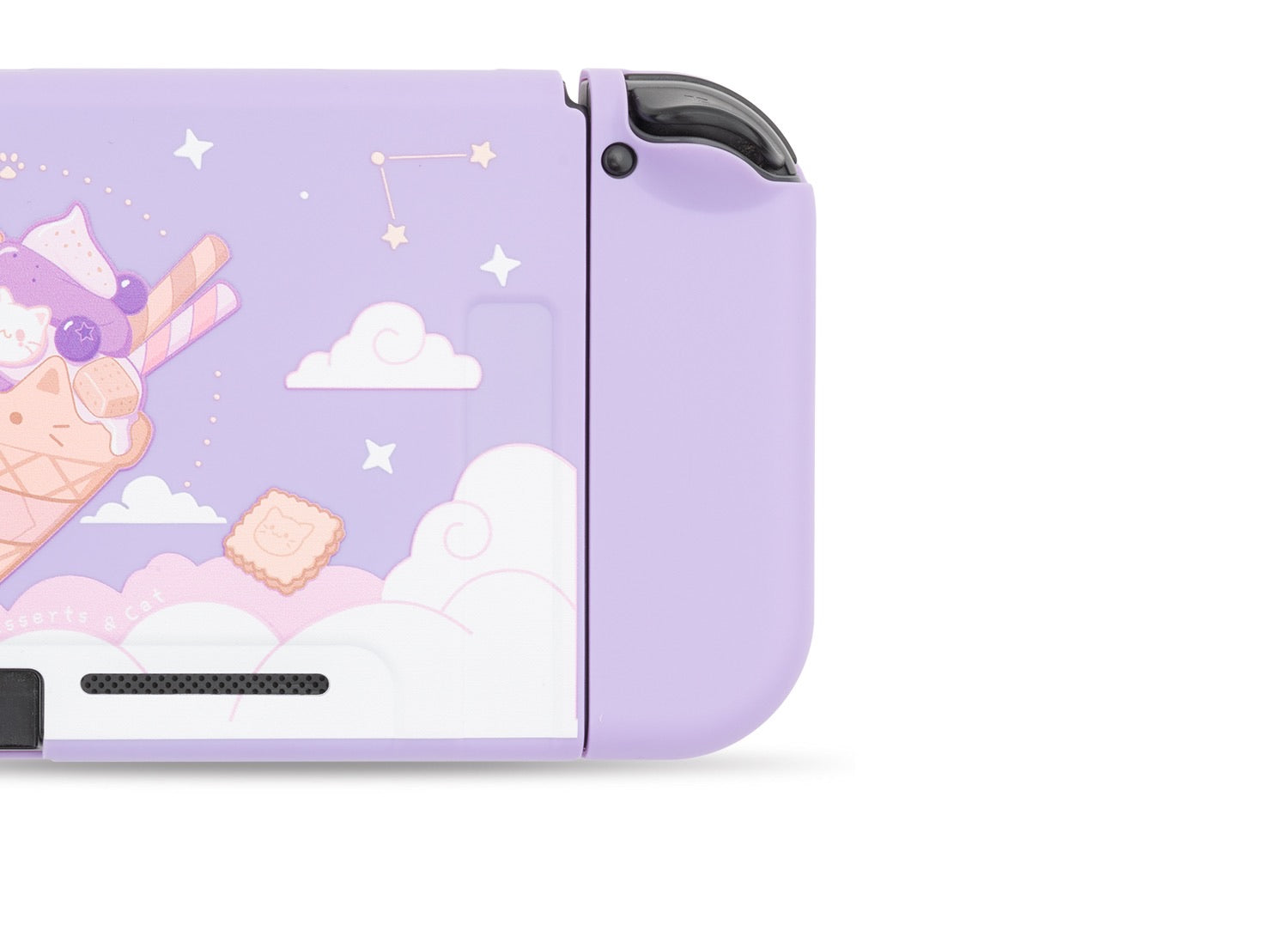Purple Ice Cream Cat Pastel colors__Nintendo Switch Protection Casing Cover
