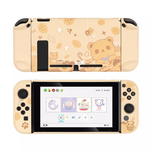 Bakery Bear Brown Pastel colors__Nintendo Switch Protection Casing Cover
