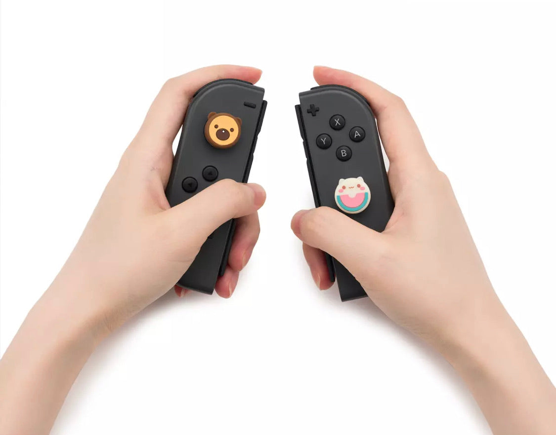 Bear & Cat Thumb Grip Caps For Nintendo Switch & Lite /Joystick caps - Set of 4pcs